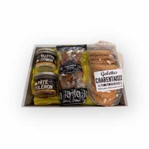 Bourriche Composition sucrée/salée  "Les Plaisirs d'Oléron"