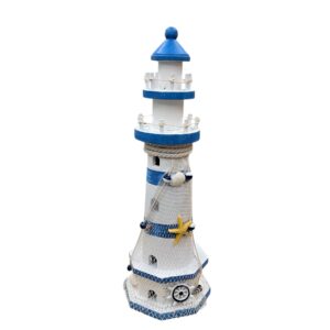 Phare deco bois 37cm R0108