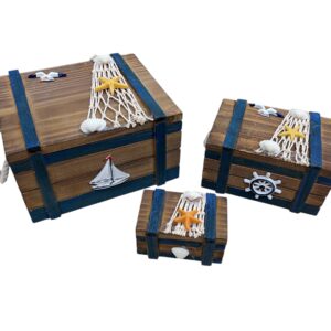 Boites déco marin bois R0157