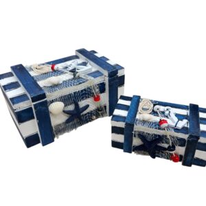 Boite bois déco marin R0158