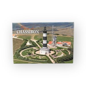 Magnet metal rectangle OLERON photo Phare de CHASSIRON