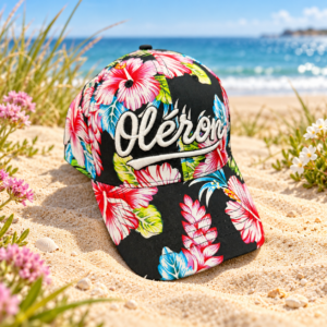 Casquette Oléron Fleur Noire