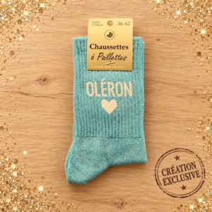 Chaussettes à paillettes OLERON Ciel