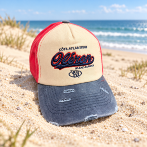 Casquette Vintage Oléron Rouge et Bleue