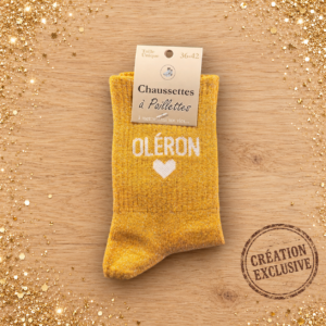 Chaussettes à paillettes OLERON Or