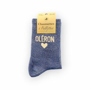 Chaussettes à paillettes OLERON Marine