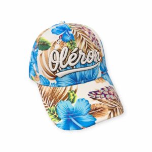 Casquette Oléron Fleur Turquoise