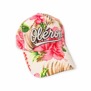 Casquette Oléron Fleur Rose